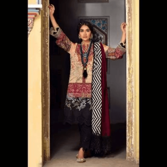 Sana Safinaz Lawn 3 Piece Unstitched